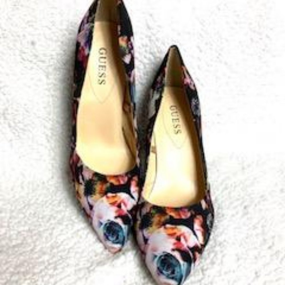 Guess Multicolored Floral Stilettos - Picture 9 of 11